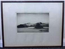 REGINALD GREEN: (British, 1884 - 1971). A frame and glazed etching.