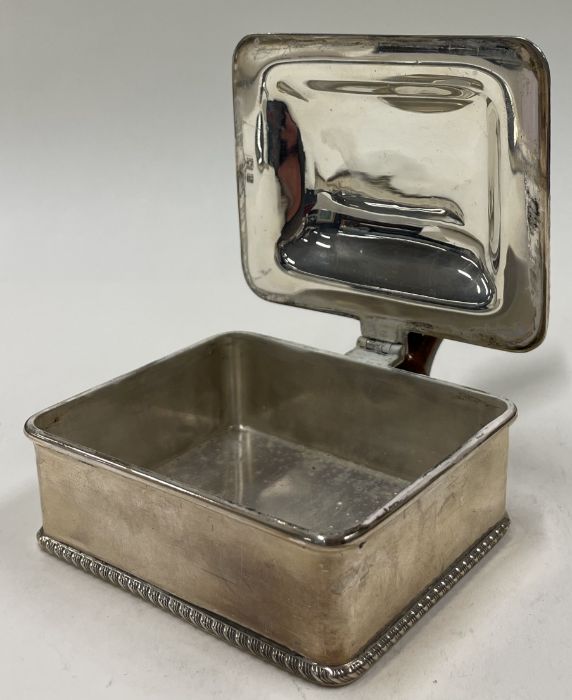 A silver sardine dish with engraved lid. Birmingham 1969. - Image 3 of 3