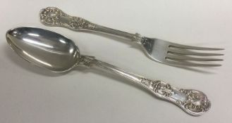 EXETER. A pair of Kings' pattern silver servers. By JP&G. Approx. 116 grams.