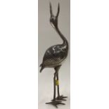 GLASGOW: A very rare and scarce novelty silver jug in the form of a heron. 1920. By Frederick Wright