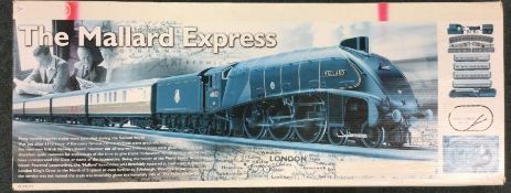 HORNBY: Entitled "The Mallard Express" train set.