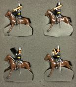 BRITAINS: A boxed set of figures entitled "9th Lancers Mounted Band". Numbered 40191.