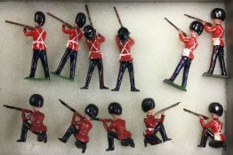 A matched set of eleven Queen's Guard lead figures.