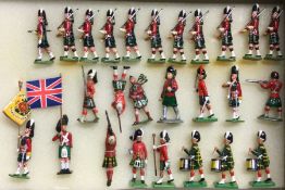 A large group of lead figures in the form of soldiers.
