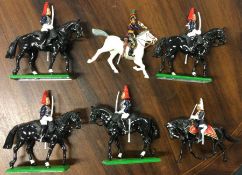 BRITAINS: A large selection of horses and figures.