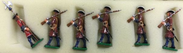 A set of six lead figures in box.