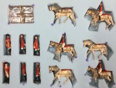 BRITAINS: A set of soldiers together with horses.