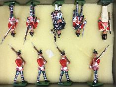 BRITAINS: A set of nine Royal Scots Guards.