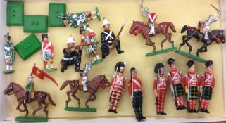A set of miniature lead soldiers.
