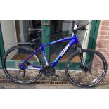 GIANT: A mountain bike in blue.