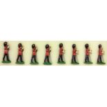 BRITAINS: A set of eight painted soldiers.