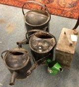 Old watering cans etc.