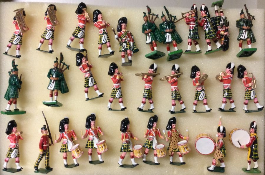 BRITAINS: A large group of lead figures in the form of soldiers.