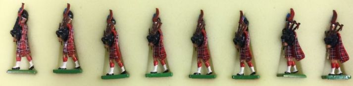 BRITAINS: A set of eight Scots Guards figures.