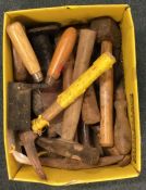 A quantity of old hammers etc.