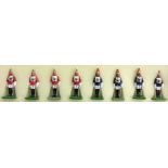 BRITAINS: A set of eight painted soldiers.