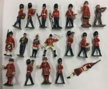 A matched set of lead Queen's Guard and Beefeater figures.