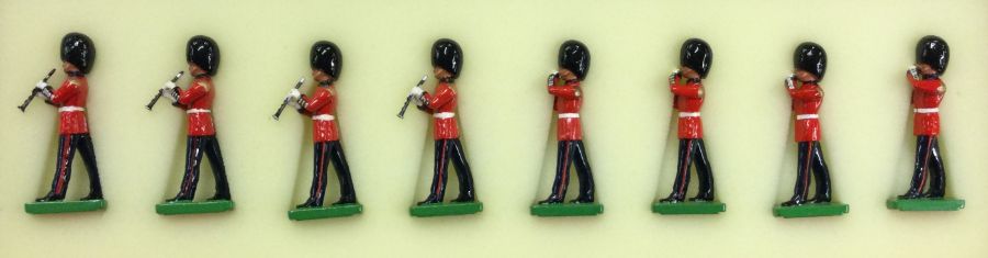 BRITAINS: A set of eight painted soldiers.