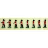 BRITAINS: A set of eight painted soldiers.