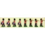 BRITAINS: A set of eight painted soldiers.