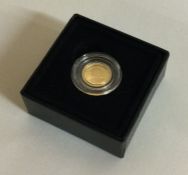A 2021 1/10 proof sovereign coin.