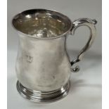 A 18th Century Georgian silver half pint mug. London 1752.