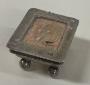 CHESTER: A silver stamp case. 1907.