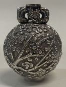 An early 19th Century Chinese silver vase. Marked to base.