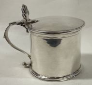 A rare 18th Century silver mustard pot. Newcastle. By William Stalker and John Mitchison.