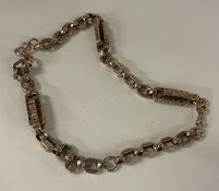 A 9 carat fine Victorian Albert chain.