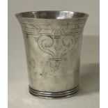 A 17th Century Charles II silver beaker.