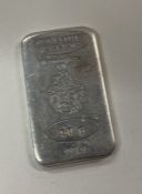 A silver bullion 999.