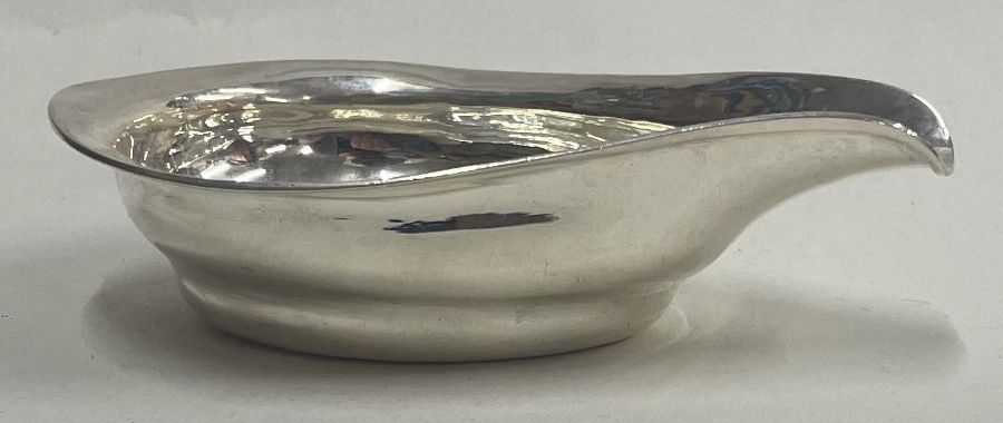 A George III 18th Century silver pap boat. London 1795.