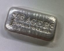 A Troy ounce silver bar 999 silver.