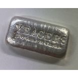 A Troy ounce silver bar 999 silver.