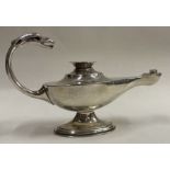 An unusual Scottish silver Aladdin's lamp.