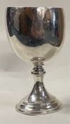 A clean Elizabeth II modernist silver goblet. London 1976. By John Henry Odell.