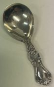 A Victorian silver caddy spoon. London 1846.
