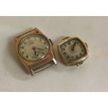 Two ladies 9 carat wristwatches.