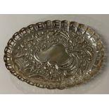 CHESTER: A Victorian chased silver dish. 1890. By Hilliard & Thompson.