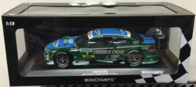 MINICHAMPS: A limited edition 1:18 scale boxed model race car of a BMW M3 DTM.