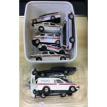 A selection of unboxed Corgi and other police cars.
