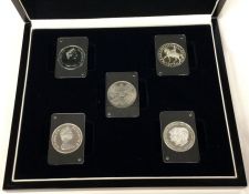 A good silver five Proof coin set.