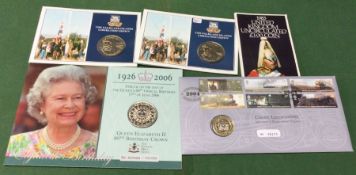 A collection of Commemorative Proof coins.
