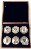 Six large Proof coins of Her Majesty the Queen.
