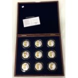 A group of nine decimalisation Proof coins.