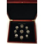 A boxed Predecimals coin set.