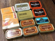 A large group of tobacco tins etc.