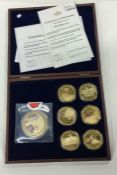 A group of six Royal Britannia Proof coins together with one other.