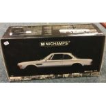 MINICHAMPS: A 1:18 scale boxed model car of a BMW 3.0 CSL.